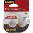 SCOTCH - Transparent Tape with Plastic Dispenser - 1 2 x 1000 Inches Cheap