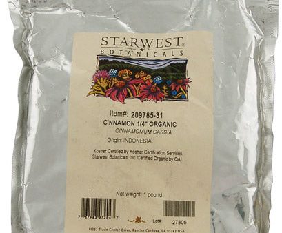 STARWEST - Organic Cinnamon Cut & Sifted - 1 lbs Online Sale