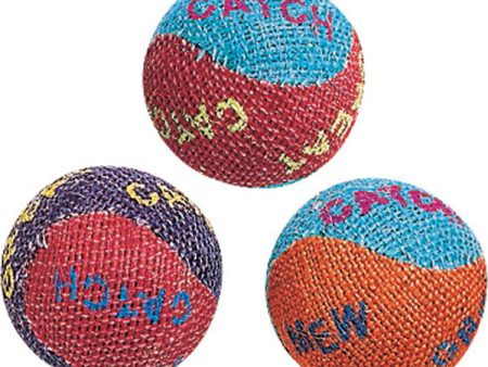 SPOT - Burlap Balls Cat Toys Assorted - 3 Pack Online