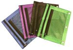 CHARLES LEONARD - 2-Pocket Pencil Pouch Assorted Colors - 1 Pouch For Discount