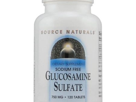 SOURCE NATURALS - Glucosamine Sulfate (750 mg) - 120 Tablets on Sale