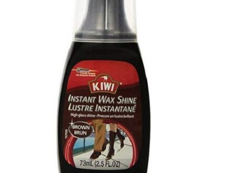 KIWI - Leather Instant Wax Shine Brown - 2.5 fl. oz. (73 ml) Sale