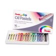 PENTEL ARTS - Oil Pastel Set With Carrying Case Assorted - 16 Color Set Discount