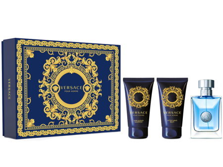 Versace Pour Homme Eau De Toilette Gift Set 50ml Hot on Sale