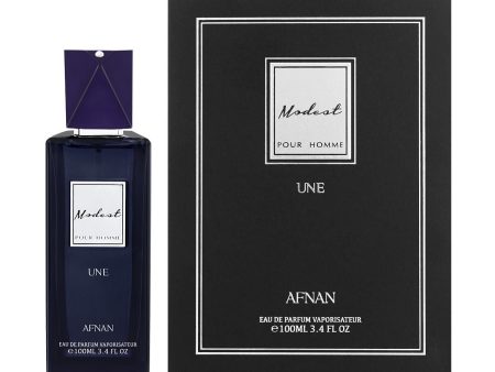 Afnan Modest Une Eau de Parfum for Men – 100 ml | Sophisticated Aromatic Spicy Fragrance with Calabrian Bergamot, Pepper, and Lavender Supply