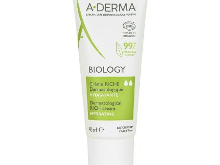 A-Derma Hydrating Facial Cream – Dermatologically Rich Moisturizer for Sensitive Skin | 40ml Discount