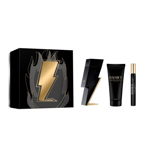 Men s Perfume Set Carolina Herrera EDT Bad Boy 3 Pieces Online