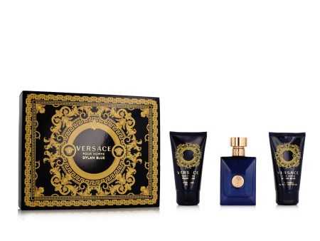 Men s Perfume Set Versace EDT Dylan Blue 3 Pieces Fashion