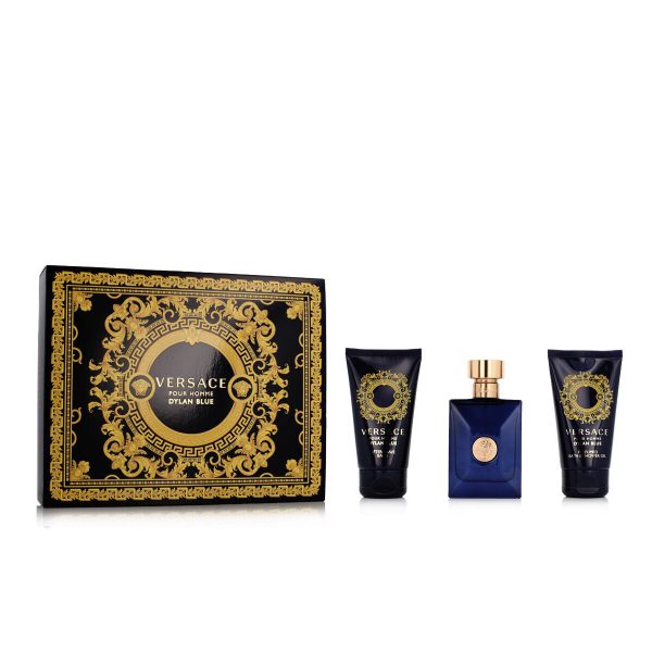 Men s Perfume Set Versace EDT Dylan Blue 3 Pieces Fashion