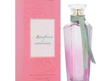 Adolfo Dominguez Agua Fresca de Gardenia Musk Eau de Toilette for Women – 120 ml | Elegant Floral and Woody Fragrance Online now