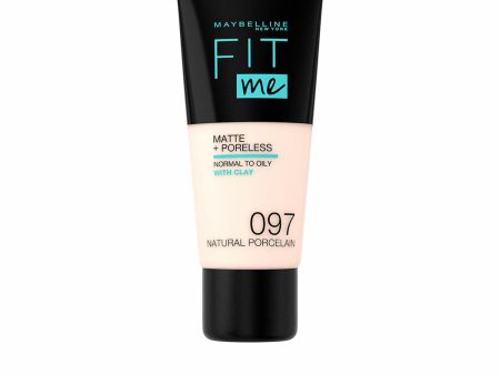 Liquid Make Up Base Maybelline Fit Me! Nº 97 Natural porcelain 30 ml Hot on Sale