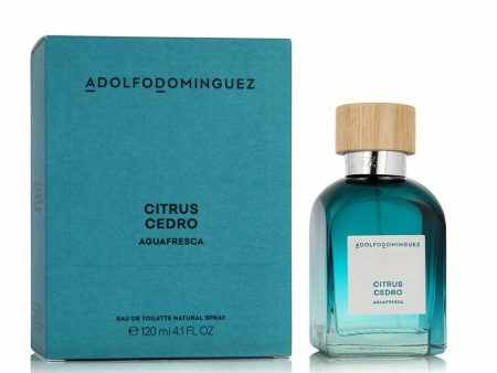 Adolfo Dominguez Agua Fresca Eau de Toilette for Men – 120 ml | Fresh Woody Citrus Fragrance Online Sale