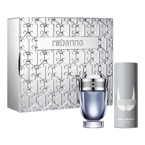 Men s Perfume Set Paco Rabanne EDT Invictus 2 Pieces Online now