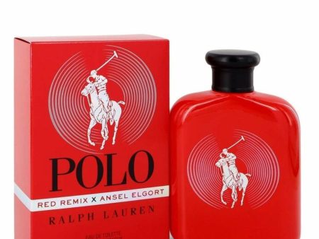 Men s Perfume Ralph Lauren EDT Polo Red Remix & Ansel Elgort 125 ml Online now