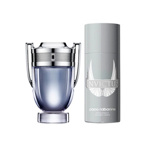 Men s Perfume Set Paco Rabanne EDT Invictus 2 Pieces Online now