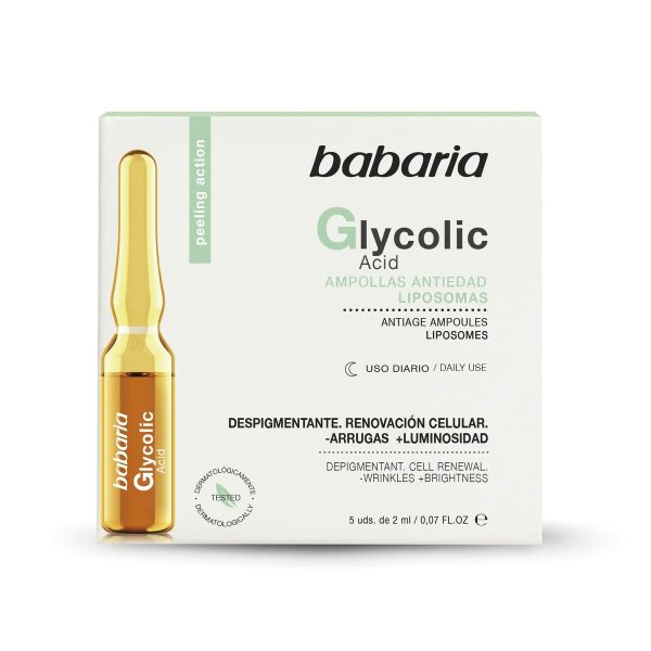 Ampoules Babaria Glycolic acid (5 x 2 ml) Discount